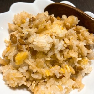 パラパラ納豆炒飯